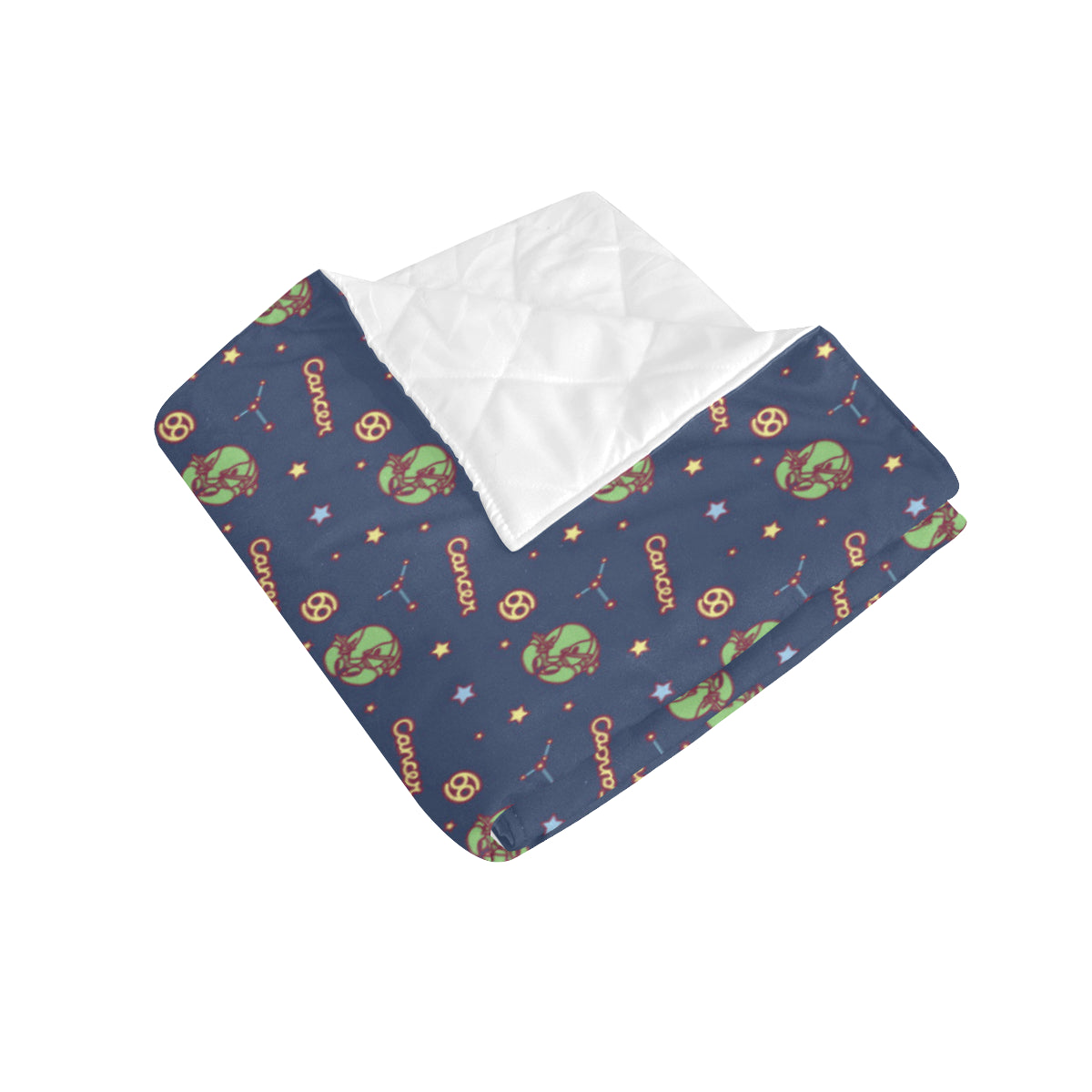 Cancer Zodiac Pattern Print Design 03 Premium Quilt