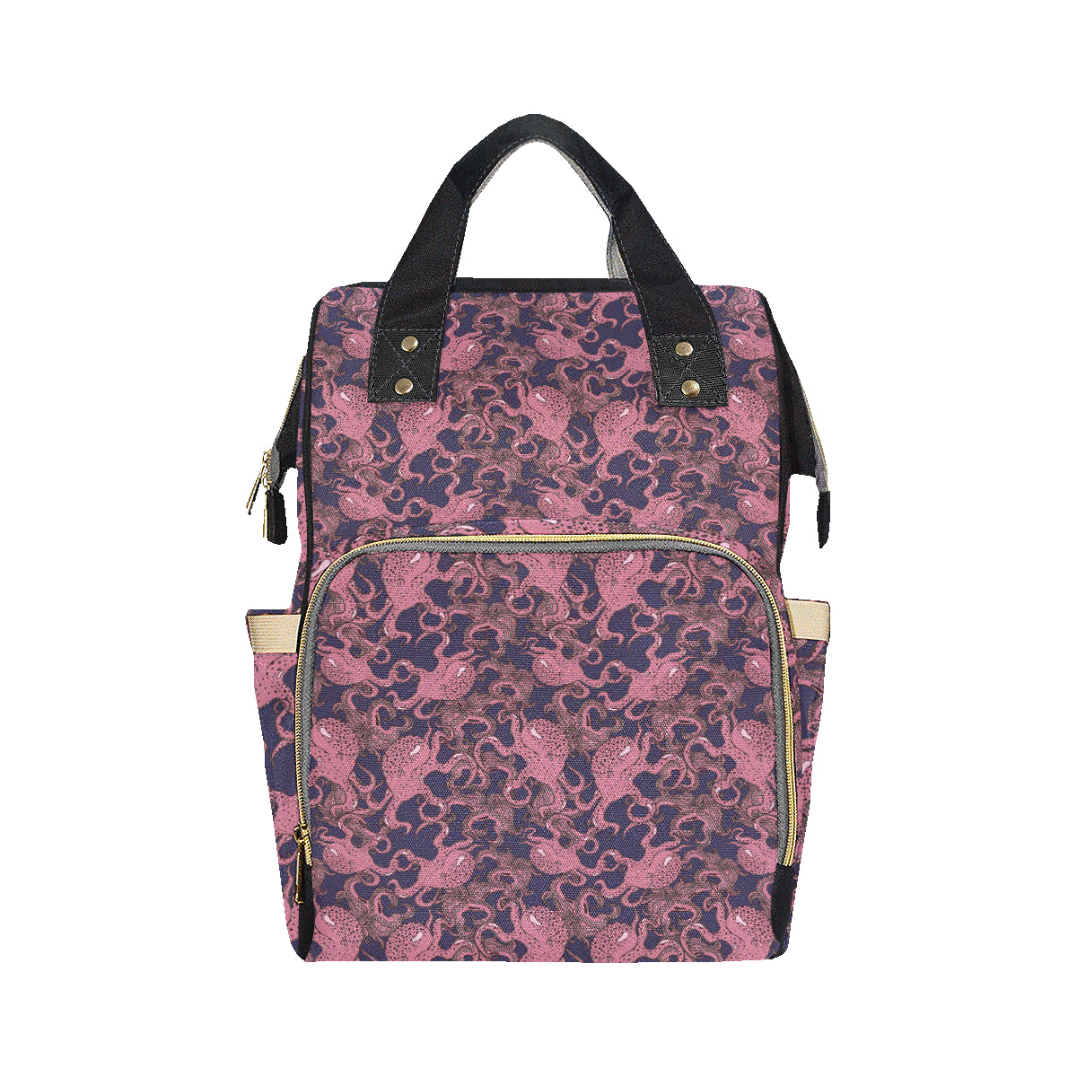 Octopus Pattern Print Design A03 Diaper Bag Backpack