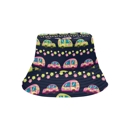 Camper Cute Camping Design No 3 Print Unisex Bucket Hat