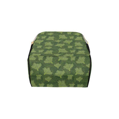 Kale Pattern Print Design 01 Diaper Bag Backpack