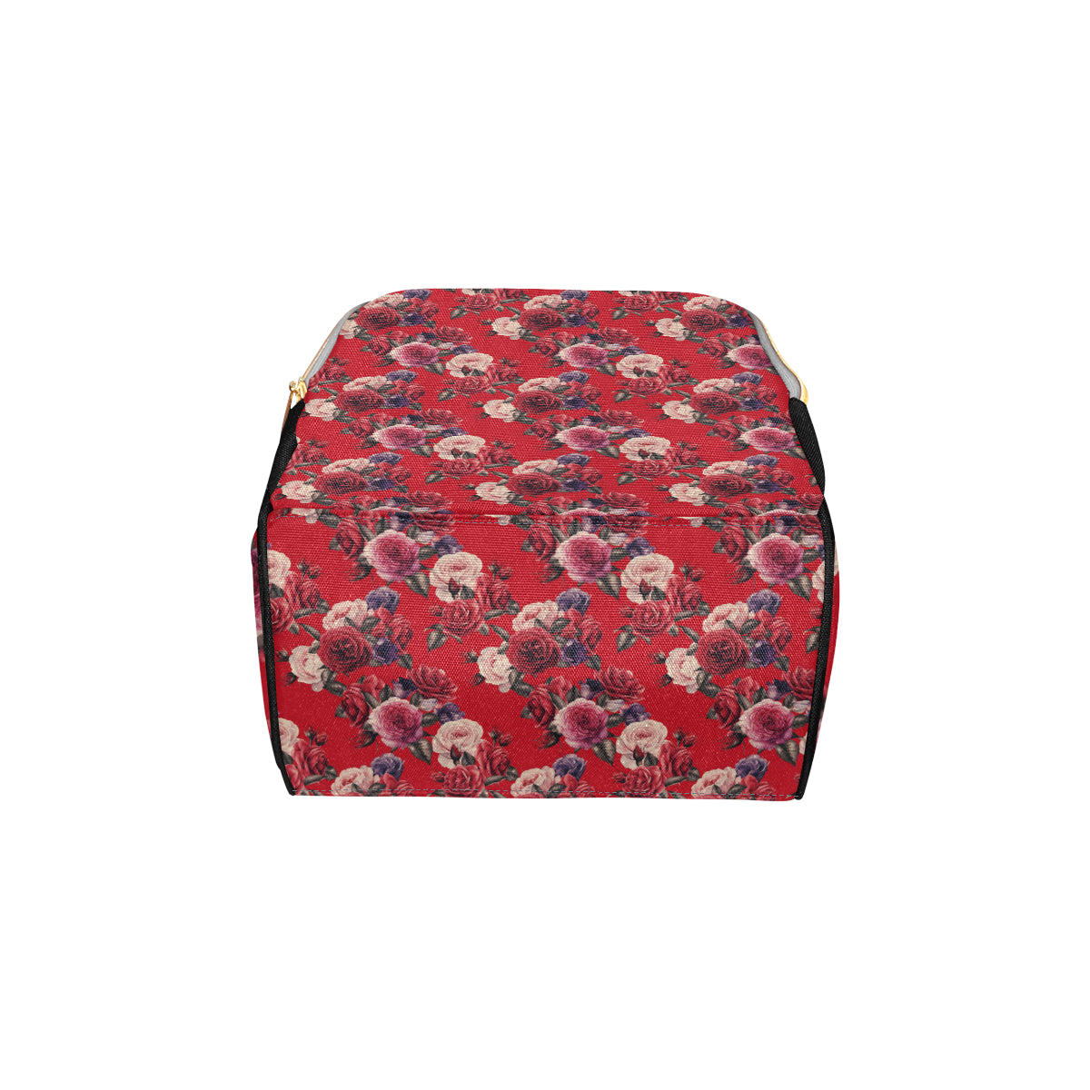 Rose Red Pattern Print Design RO07 Diaper Bag Backpack