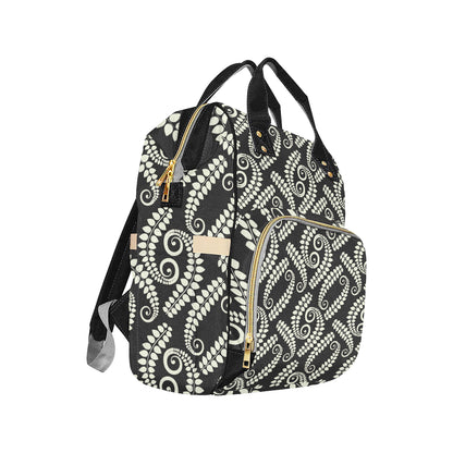 Fern Leave Print Pattern Diaper Bag Backpack
