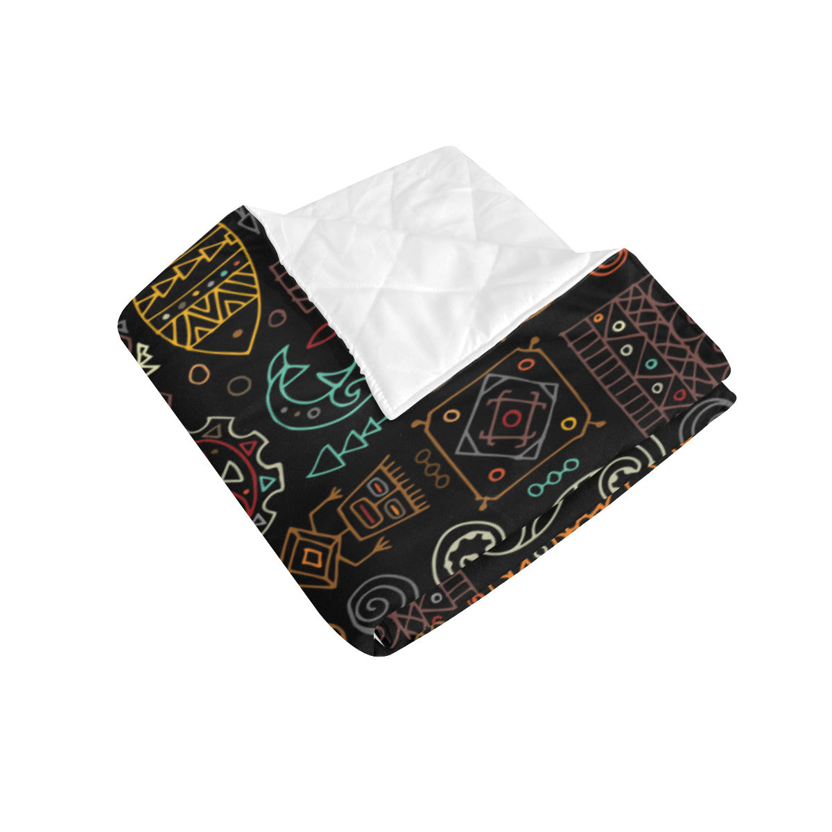 Polynesian Pattern Print Design A04 Premium Quilt