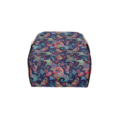 Paisley Boho Pattern Print Design A06 Diaper Bag Backpack