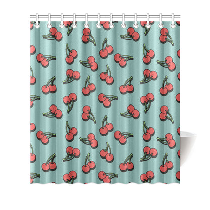 Cherry Pattern Print Design CH03 Shower Curtain