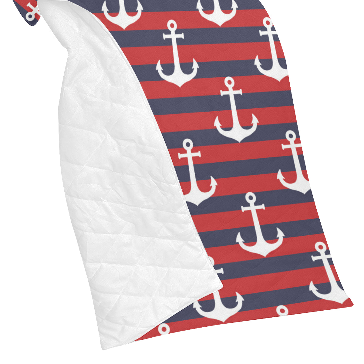 Nautical Pattern Print Design A05 Premium Quilt