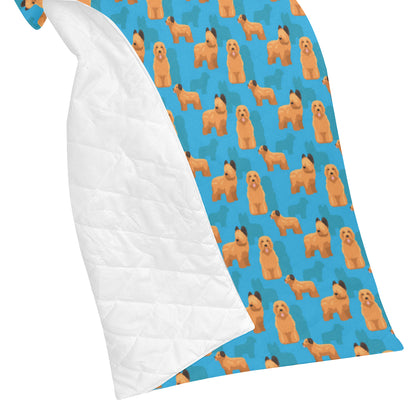 Briards Pattern Print Design 01 Premium Quilt