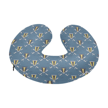 Windmill Pattern Print Design 03 U-Shaped Travel Neck Pillow