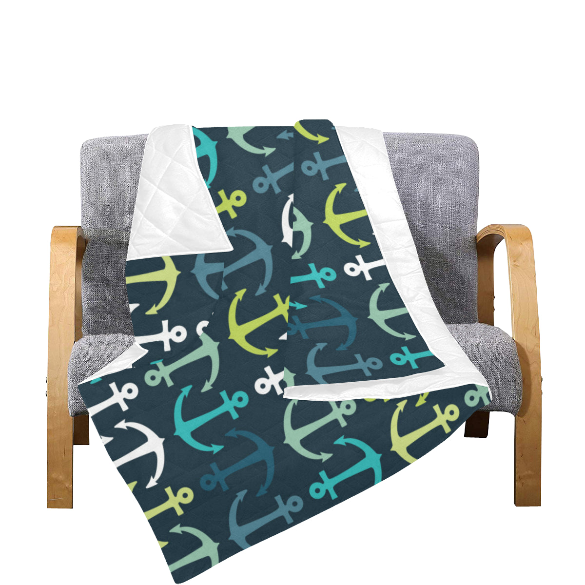 Anchor Pattern Print Design 03 Premium Quilt