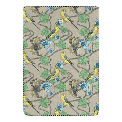 Parakeet Pattern Print Design A02 Women's Trifold Wallet