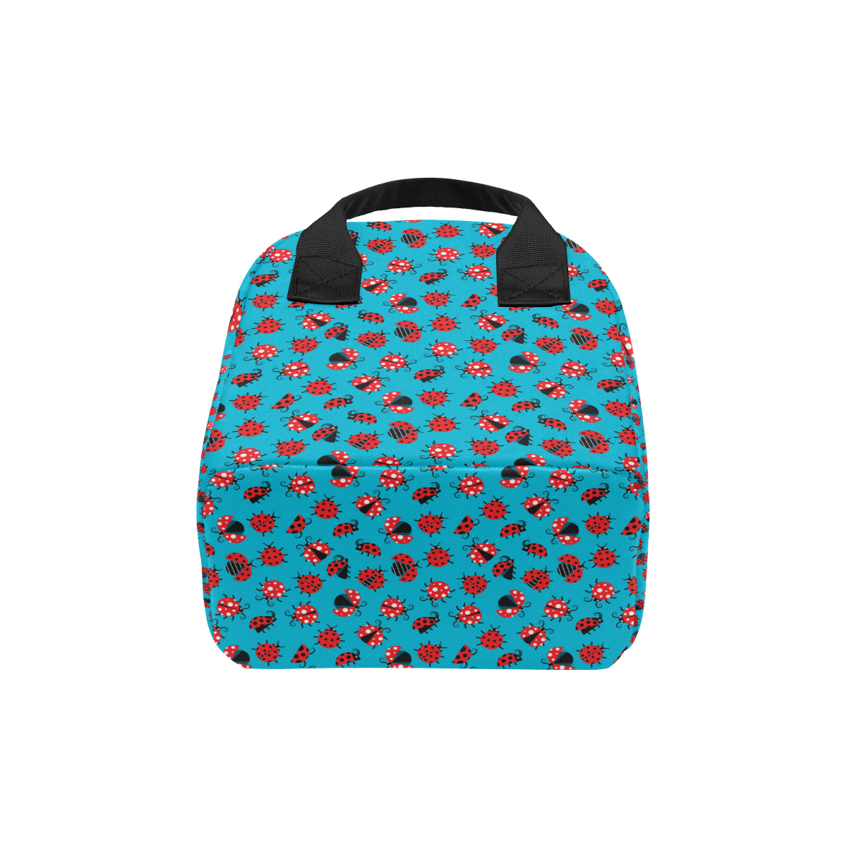 Ladybug Action Print Pattern Insulated Lunch Bag