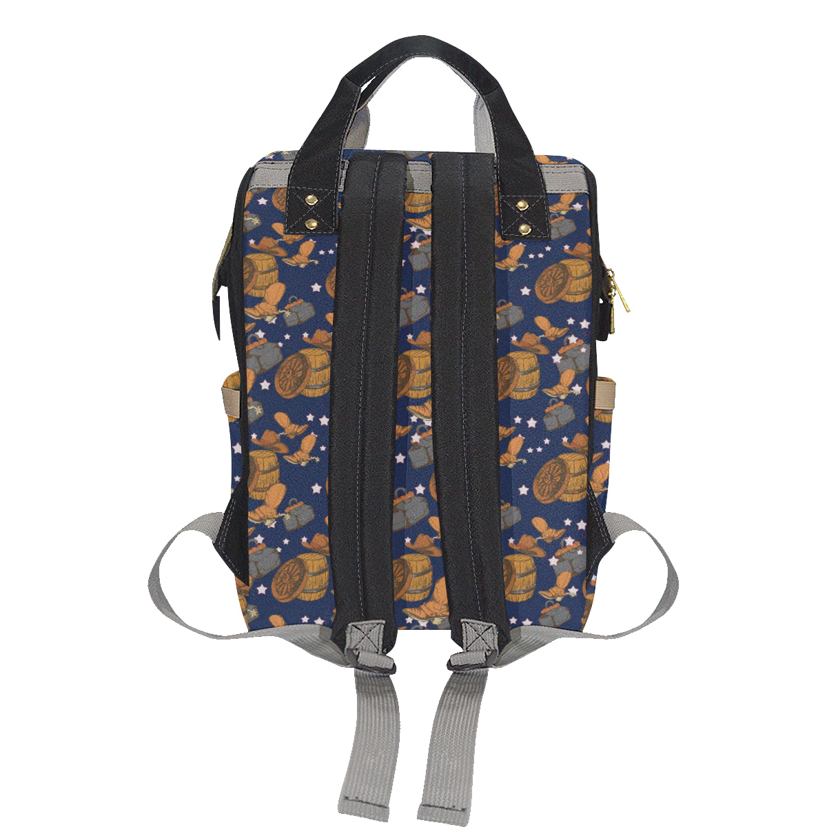 Cowboy Pattern Print Design 03 Diaper Bag Backpack
