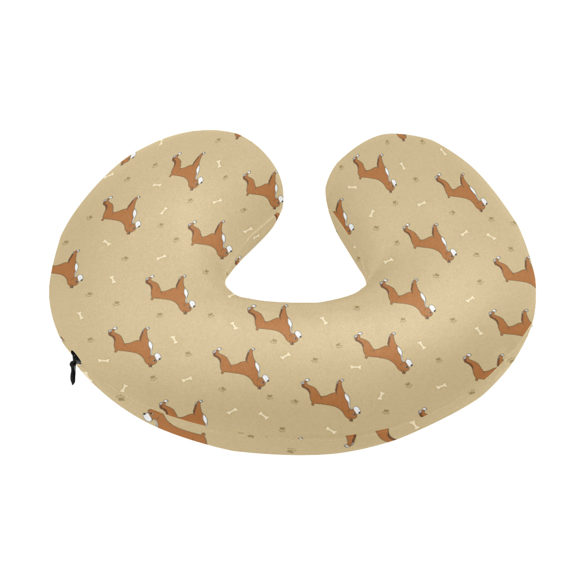 Boxers Pattern Print Design 02 U-Shaped Travel Neck Pillow