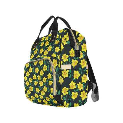 Daffodils Pattern Print Design DF03 Diaper Bag Backpack