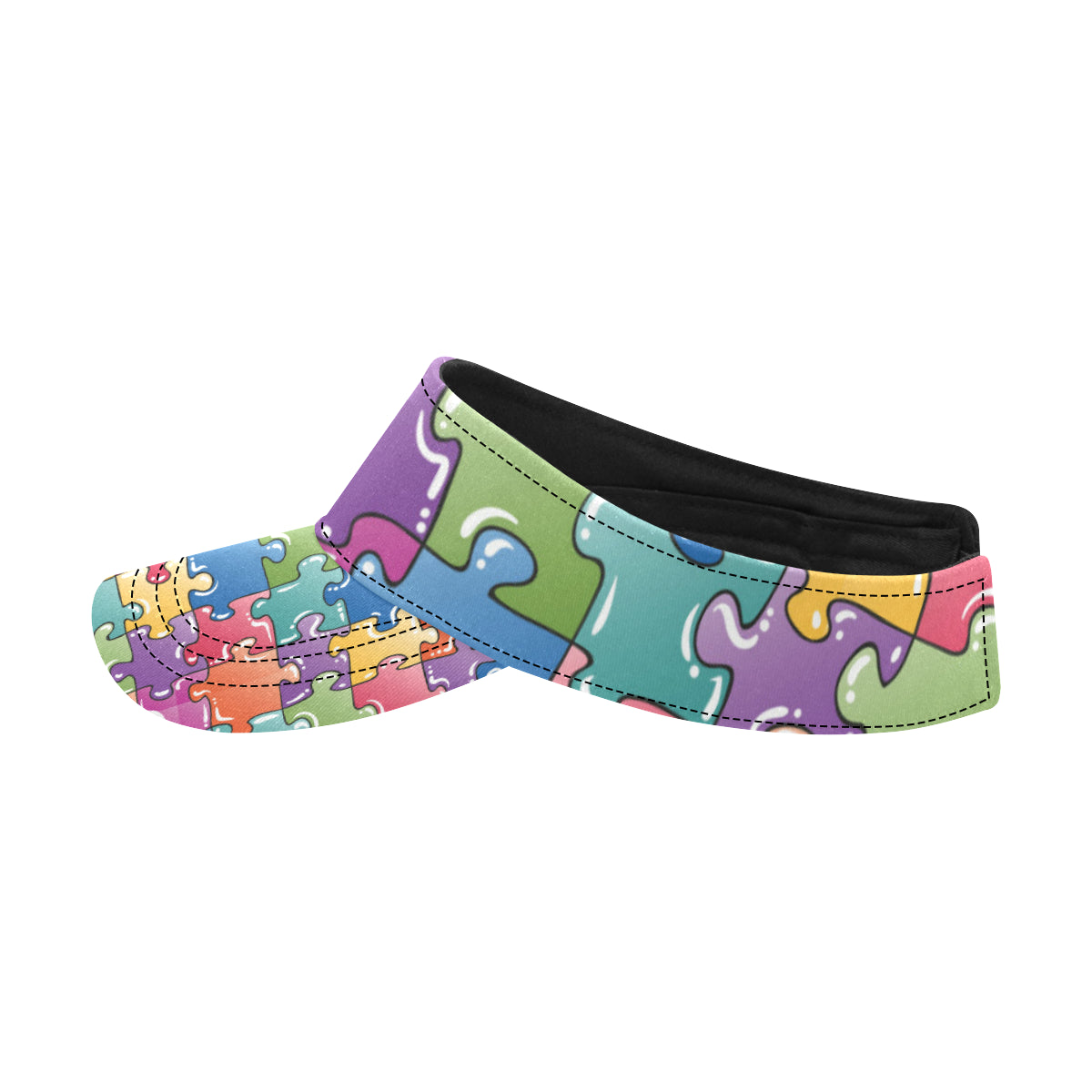 Puzzle Pattern Print Design A05 Unisex Sun Visor