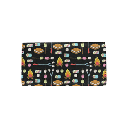 Camping Campfire Marshmallows Women's Trifold Wallet