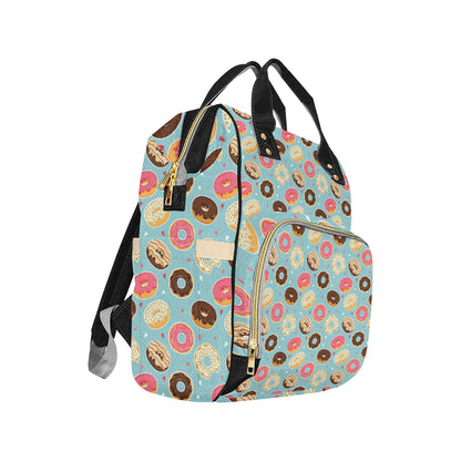 Donut Pattern Print Design DN04 Diaper Bag Backpack