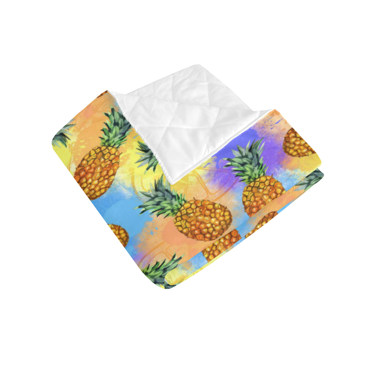 Pineapple Pattern Print Design PP09 Premium Quilt