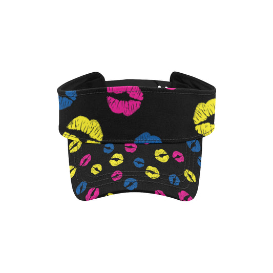 Lip Neon Color Pattern Print Design 01 Unisex Sun Visor