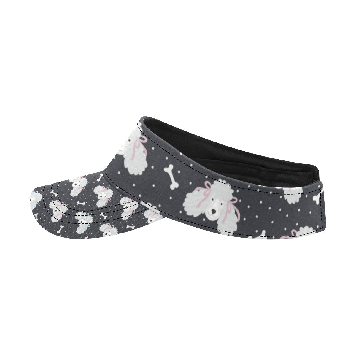 Poodle Pattern Print Design A03 Unisex Sun Visor