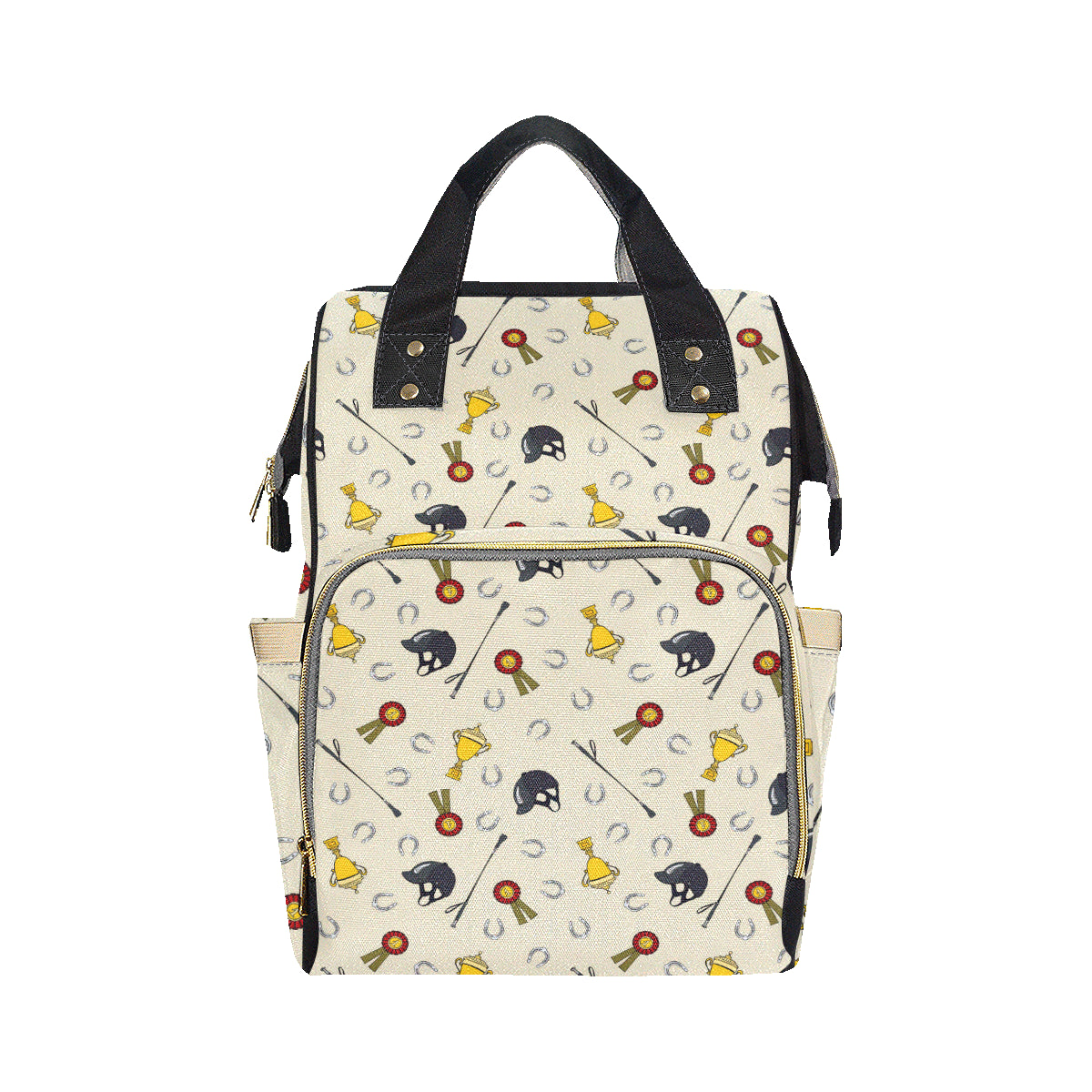 Equestrian Horseshoe Equipment Diaper Bag Backpack