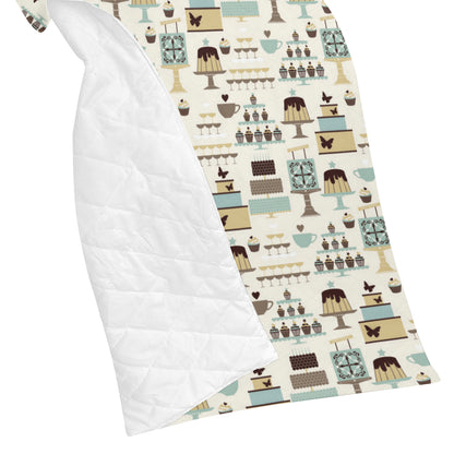 Cake Pattern Print Design 02 Premium Quilt