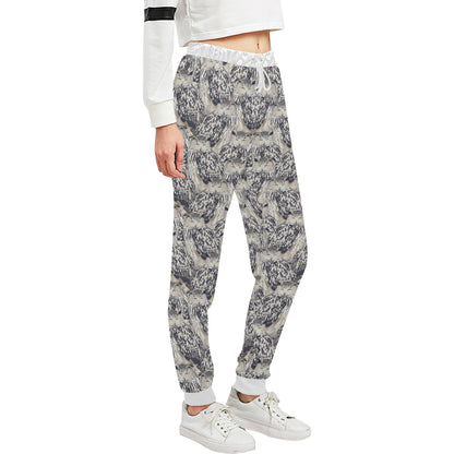 Owl Realistic Themed Design Print Unisex Sweatpants