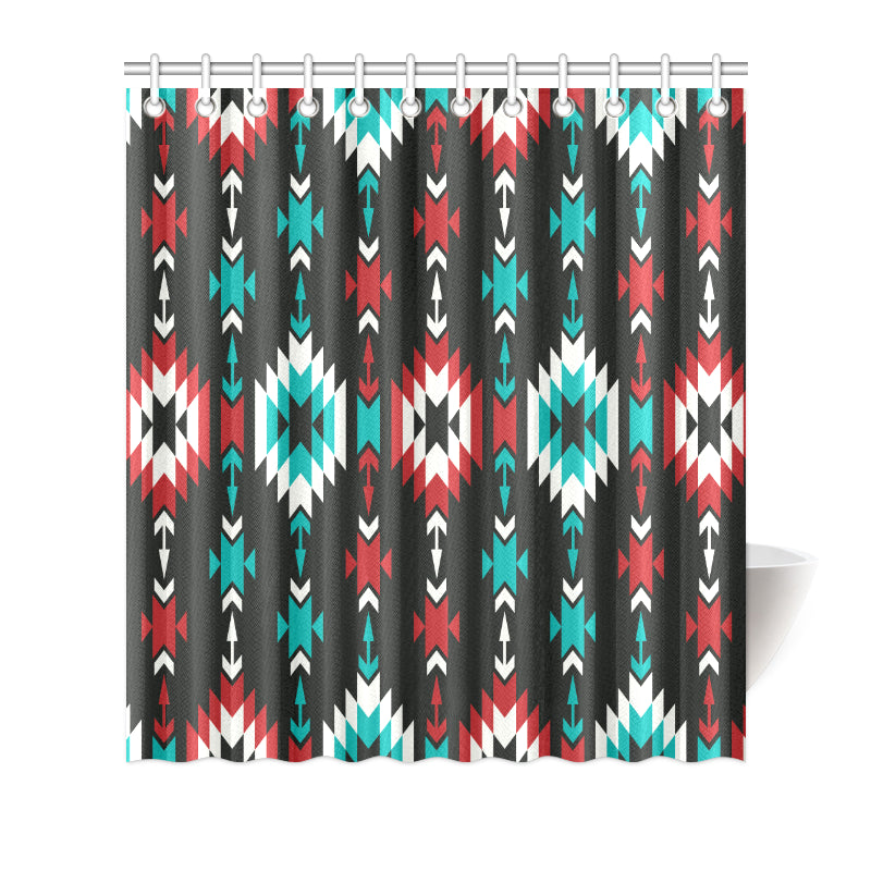 Native Pattern Print Design A08 Shower Curtain