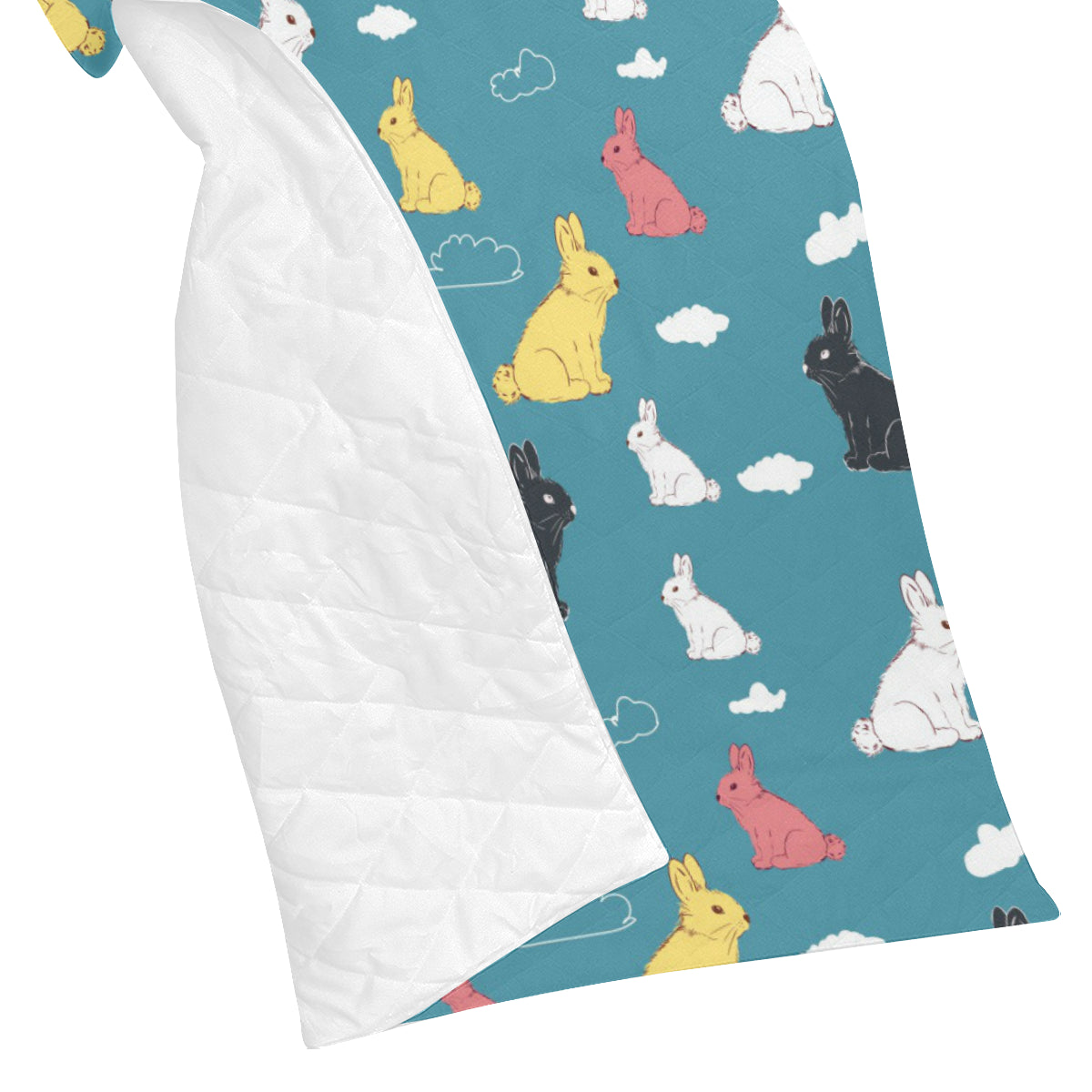 Rabbit Pattern Print Design RB014 Premium Quilt