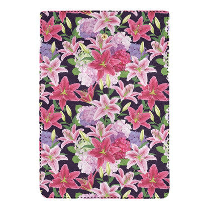 Lily Pattern Print Design LY017 Women's Trifold Wallet