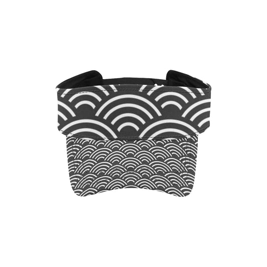 Scales Black White Pattern Print Design 03 Unisex Sun Visor