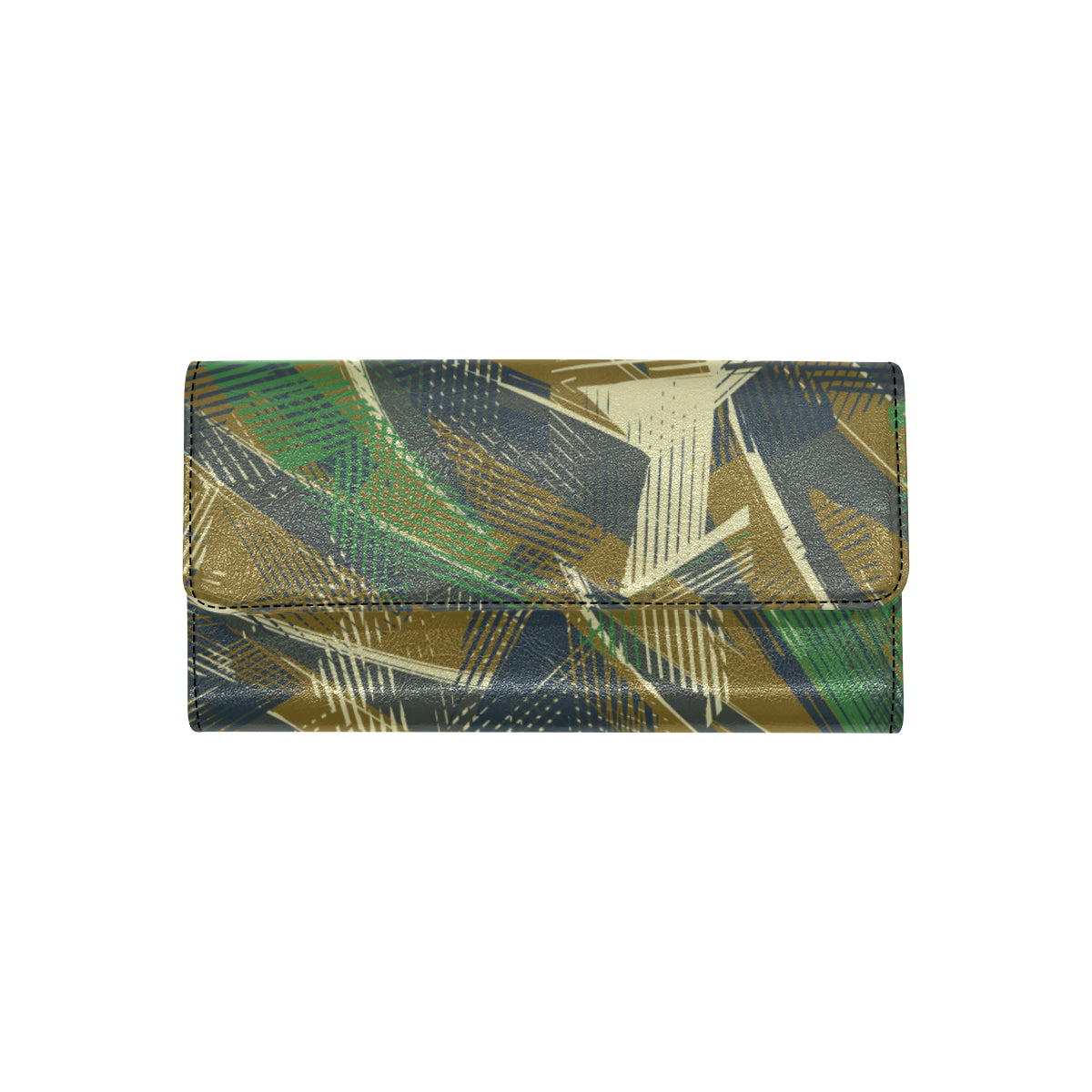 Military Camouflage Pattern Print Design 01 Women's Trifold Wallet