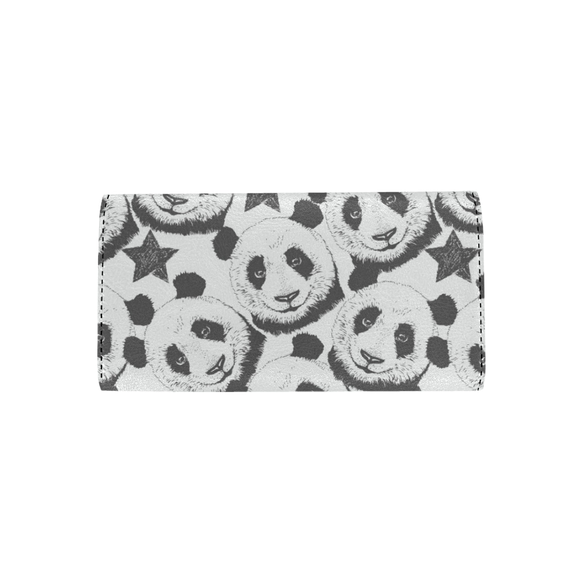Panda Pattern Print Design A02 Women's Trifold Wallet