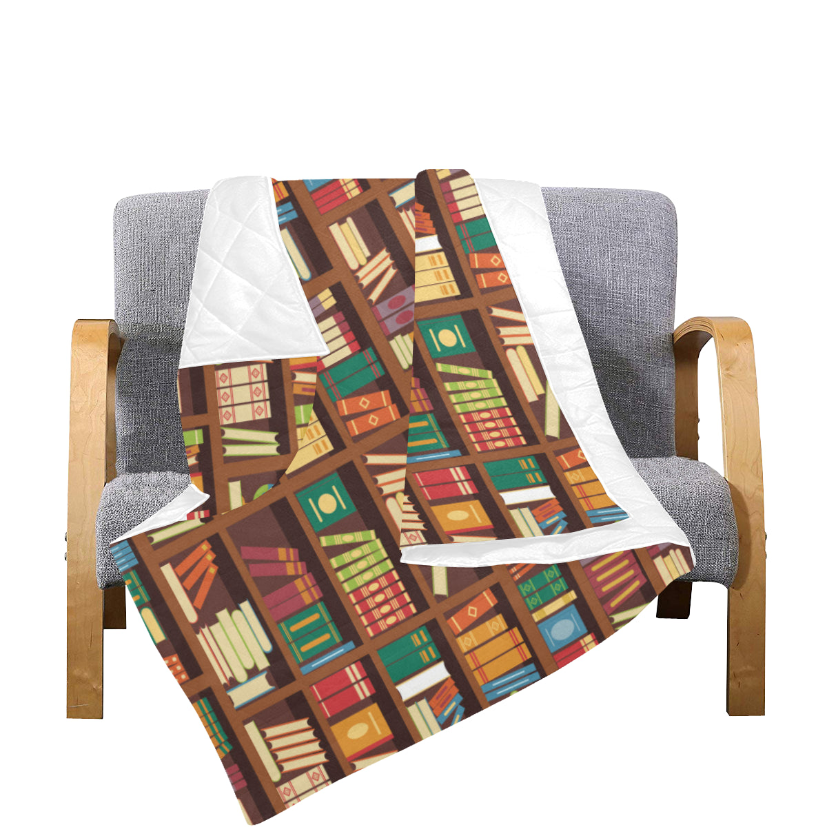 Book Pattern Print Design 06 Premium Quilt