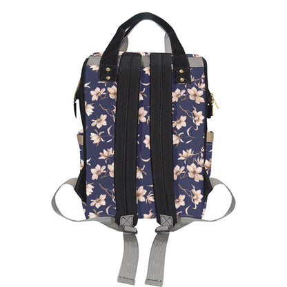 Beautiful Floral Pattern Diaper Bag Backpack