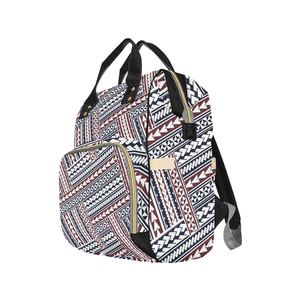 Polynesian Tribal line Diaper Bag Backpack