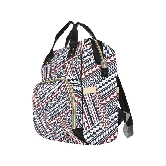 Polynesian Tribal line Diaper Bag Backpack