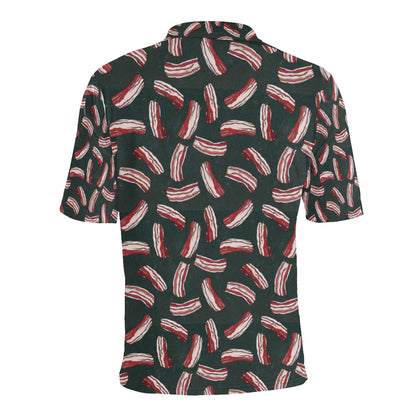 Bacon Pattern Print Design 02 Men Polo Shirt