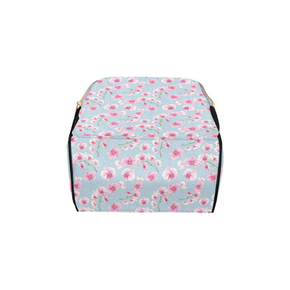 Orchid Pink Pattern Print Design OR01 Diaper Bag Backpack