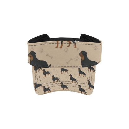 Rottweiler Pattern Print Design A01 Unisex Sun Visor