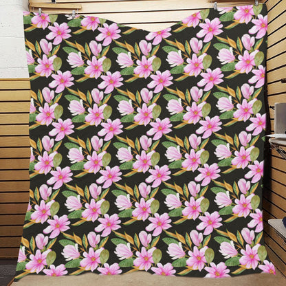 Magnolia Pattern Print Design MAG08 Premium Quilt
