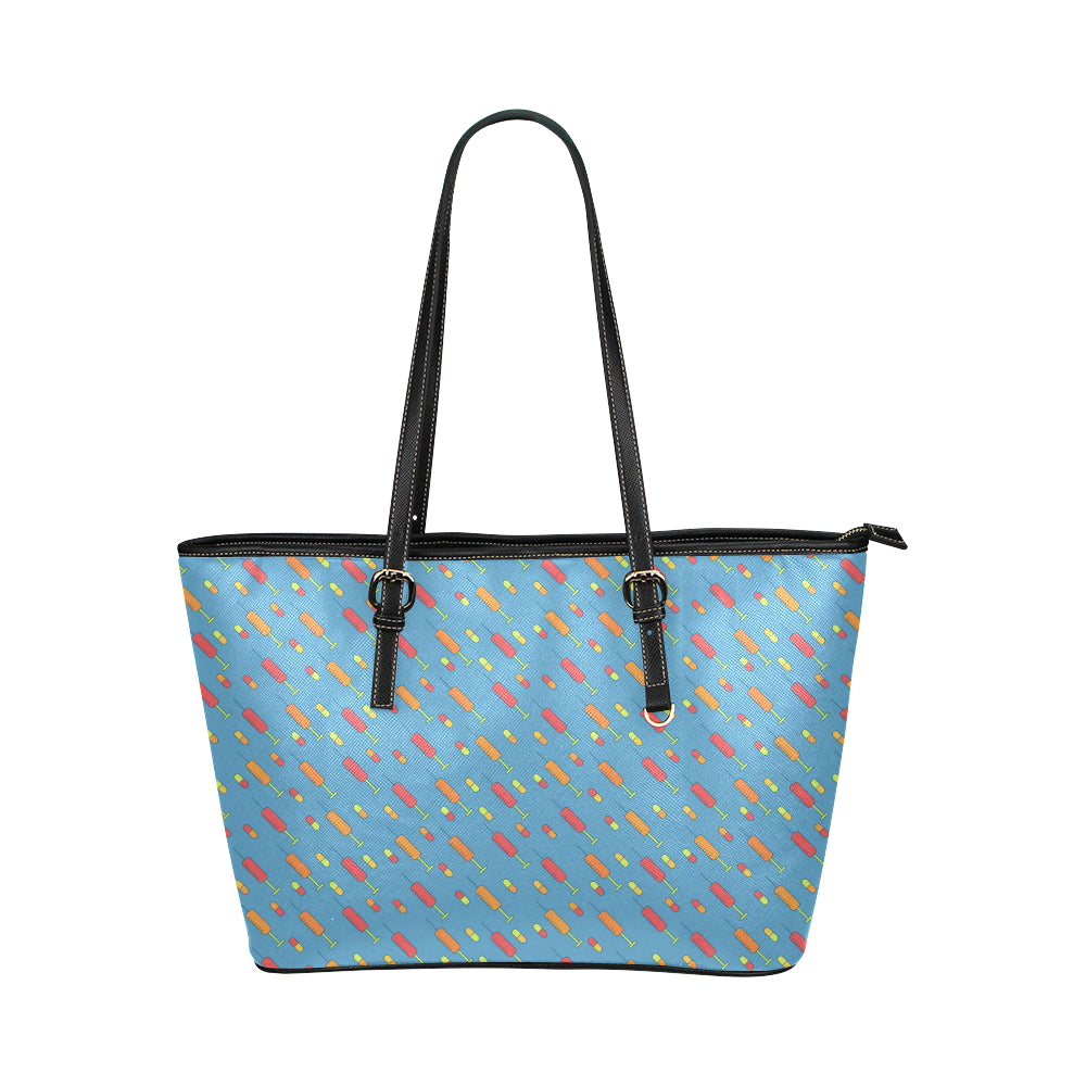 Phlebotomist Medical Pattern Leather Tote Bag