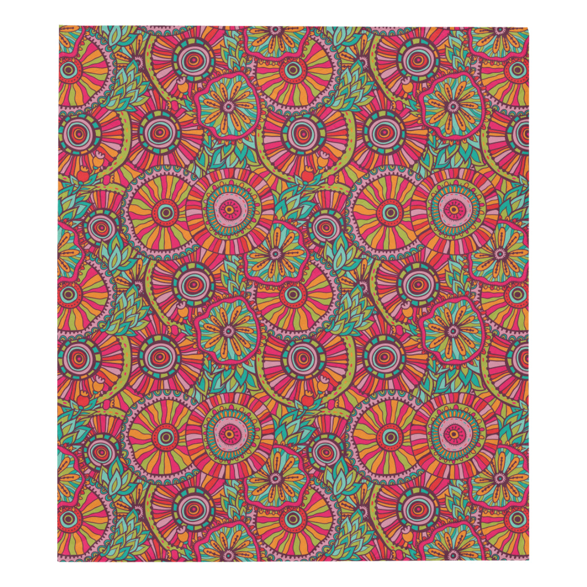 Boho Pattern Print Design 01 Premium Quilt