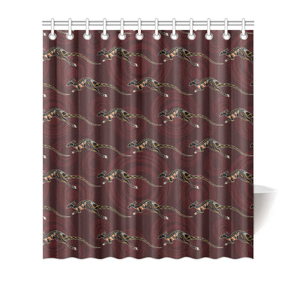 Kangaroos Pattern Print Design 05 Shower Curtain