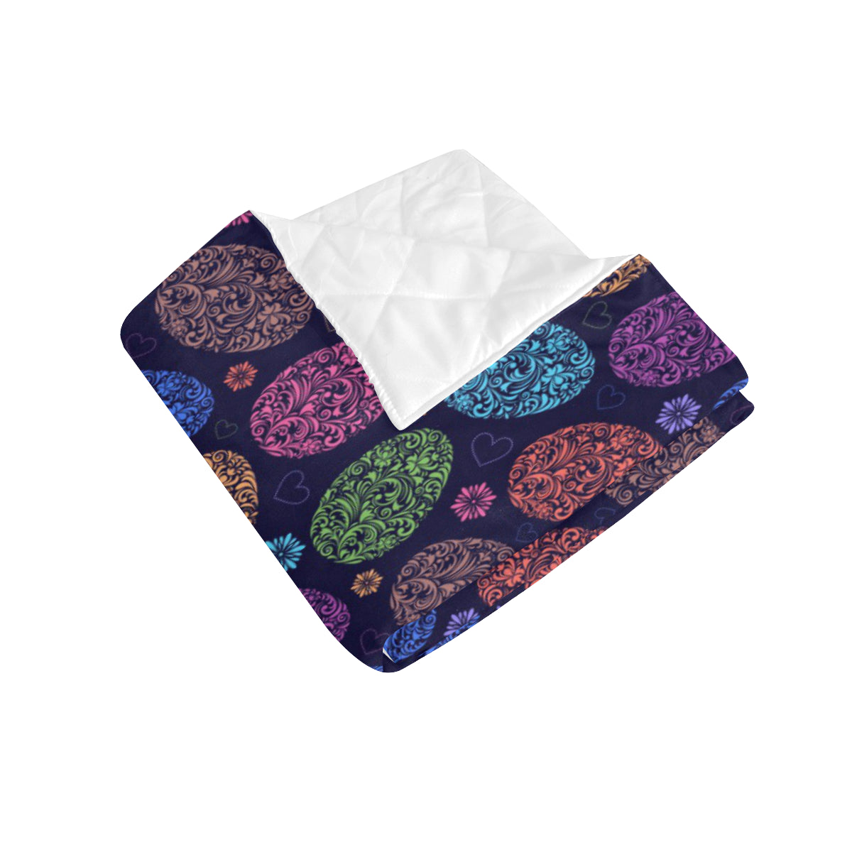 Easter Eggs Pattern Print Design RB012 Premium Quilt
