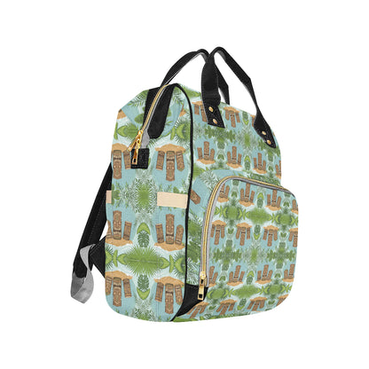 Tiki Wood Island Diaper Bag Backpack