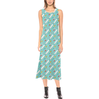 Phlebotomist Medical Print Sleeveless Long Dress