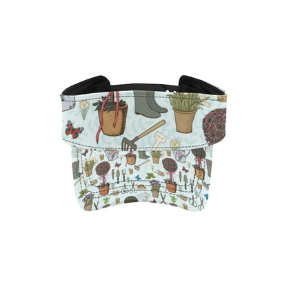 Gardening Pattern Print Design G01 Unisex Sun Visor