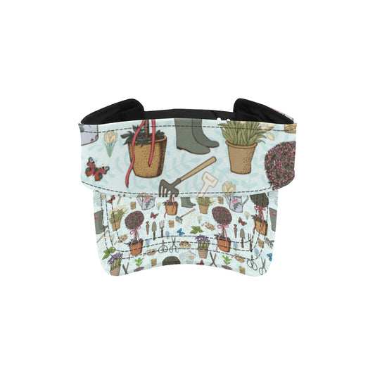 Gardening Pattern Print Design G01 Unisex Sun Visor