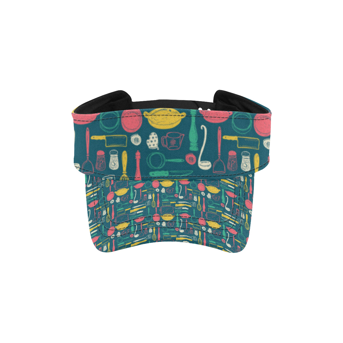 Cooking Kitchen Tools Pattern Print Design 01 Unisex Sun Visor